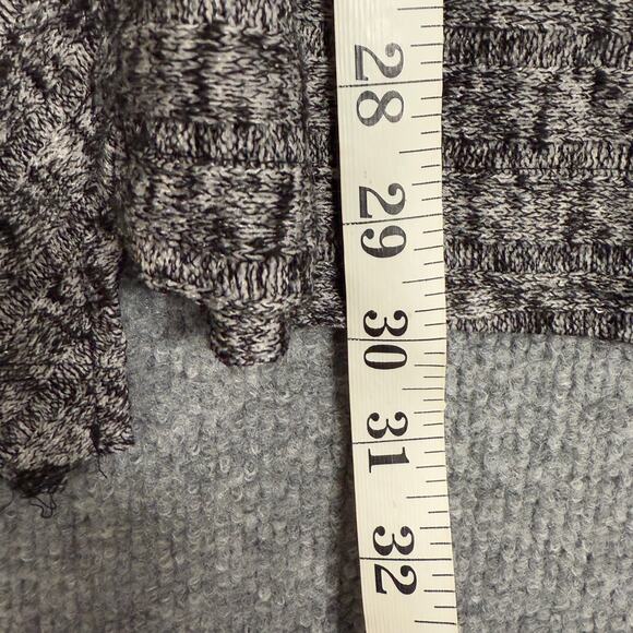 Soft Surroundings Medium Asymmetrical Hem Knit Sweater Heather Gray Long Sleeves - Picture 7 of 8